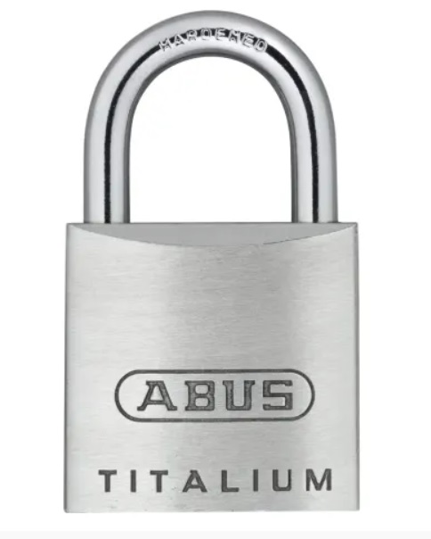 64TI/25 TITALIUM PADLOCK CARDED    56362 ABUS