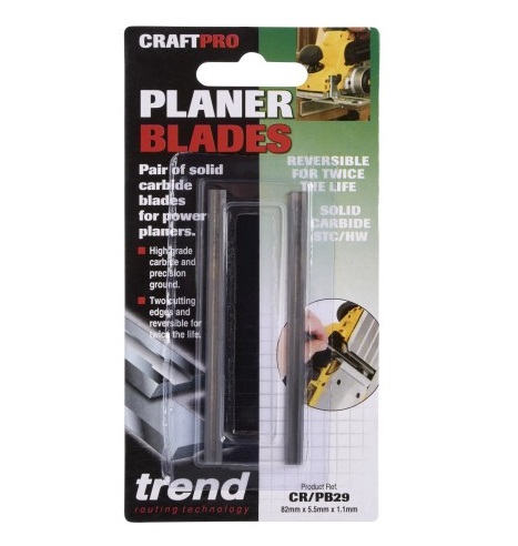 Trend Planer Blade Set 82x5.5x1.1mm TC
