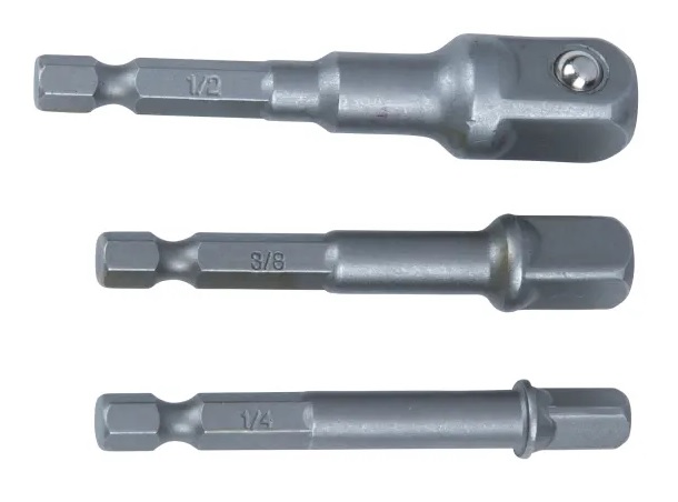 SOCKET ADAPTOR SET 3PC 1/2 3/8 1/4IN B/SPOT