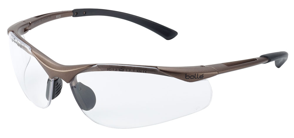 CONTOUR SAFETY GLASSES - CLEAR BOLLE