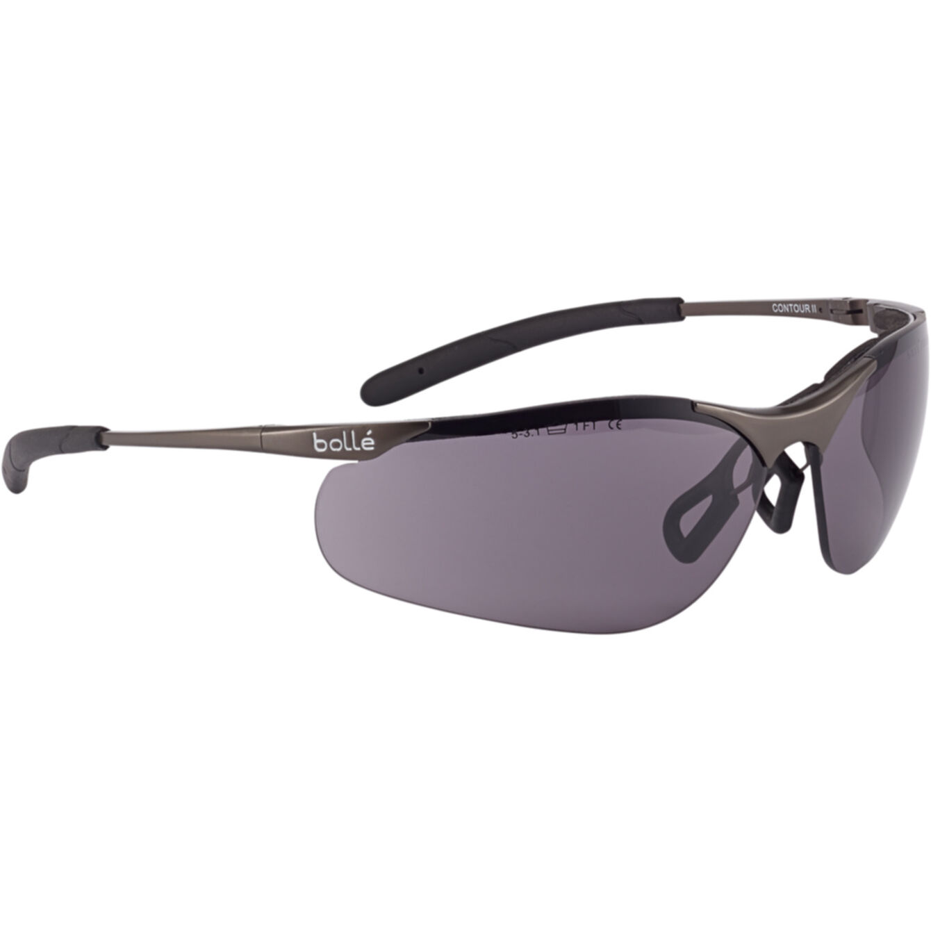 CONTOUR SAFETY GLASSES - SMOKE BOLLE