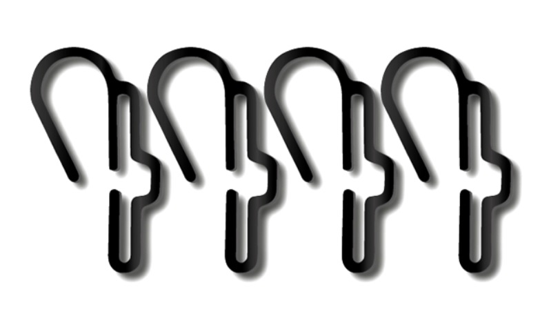 Led Lenser Helmet Clip Set