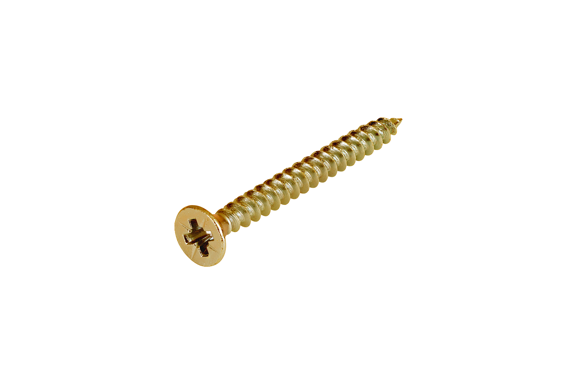 Csk Pozi Hardened Yellow Woodscrew