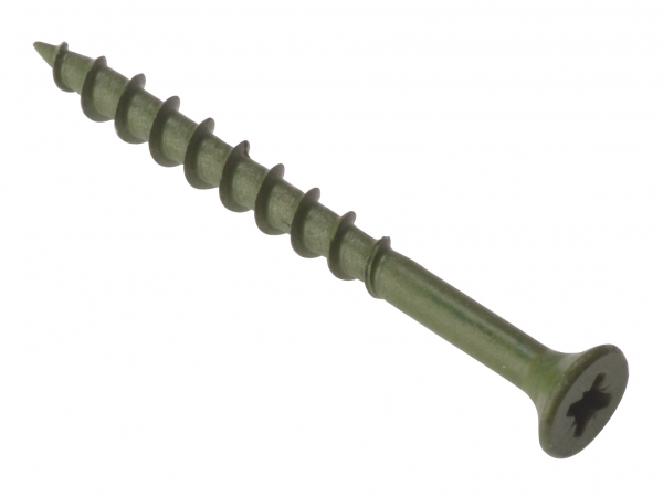 Decking Screws - Green Finish