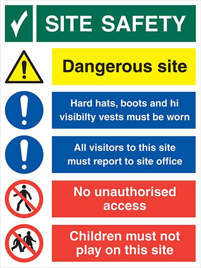 Site Safety Board 600X800 Correx