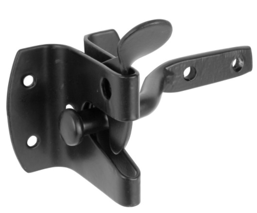 Medium Black Auto Gate Latch