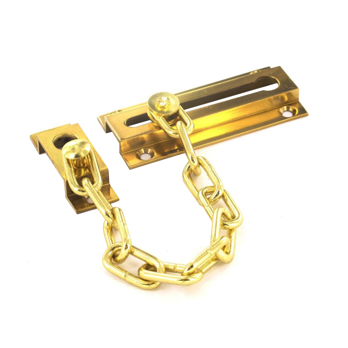 Door Chain 100mm Polished Brass