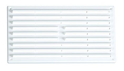 Louvre Ventilator White Plastic