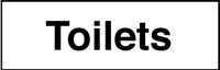 Toilets Sign 300x100mm Self Adhesive