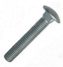 M8x75 Galvanised Cup Square Hex Bolts (Without Nuts)
