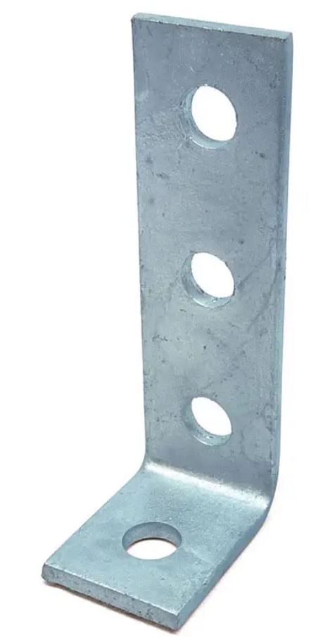 AB2060-4 Hole 90o Channel Angle Brackets 3 Hole / 1 Hole