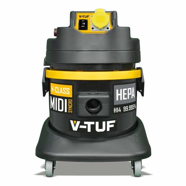 V-TUF MIDI SYNCRO 21L H Class Dust Extractor with Powertool Syncro
