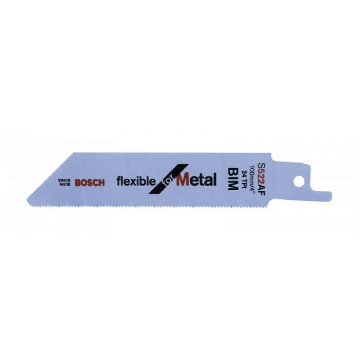 S522EF Bosch Recip Saw Blades (PK5) Thin Metal Cut (1.5-4mm) 4"
