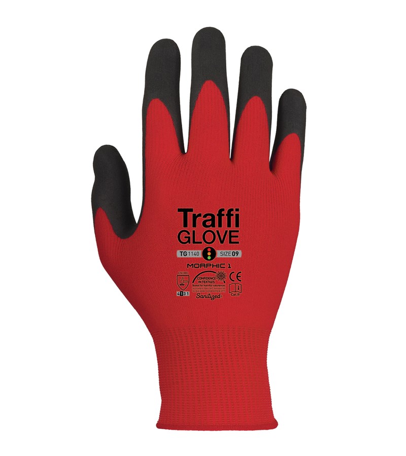 Morphic 1 TraffiGlove Red -  Cut Level 1
