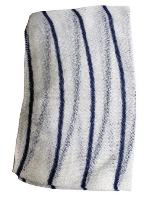 Blue Striped Stockinette Cleaning Cloth (Pk 10)
