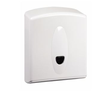Universal Hand Towel Dispenser White