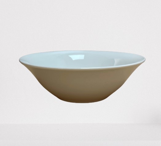 Plain White Porcelain Bowl