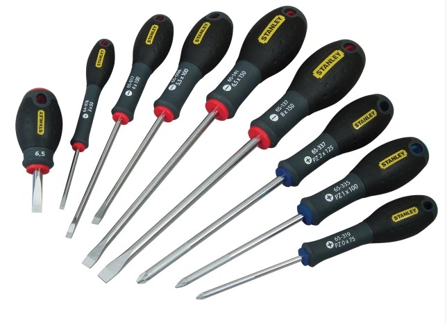 10 Pce Stanley Cushion Grip Screwdriver Set - 564977 / 265014