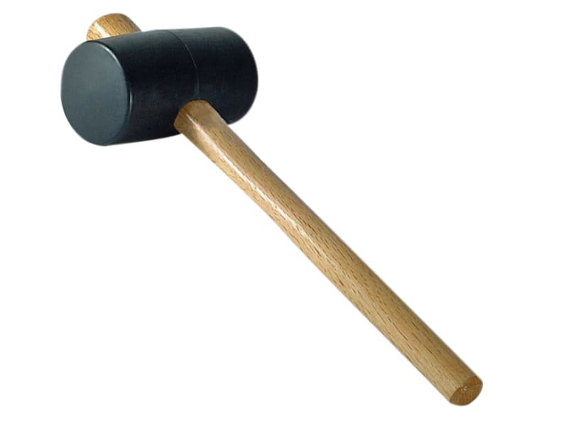 Black Rubber Mallet 76mm  (3 inch) 28oz