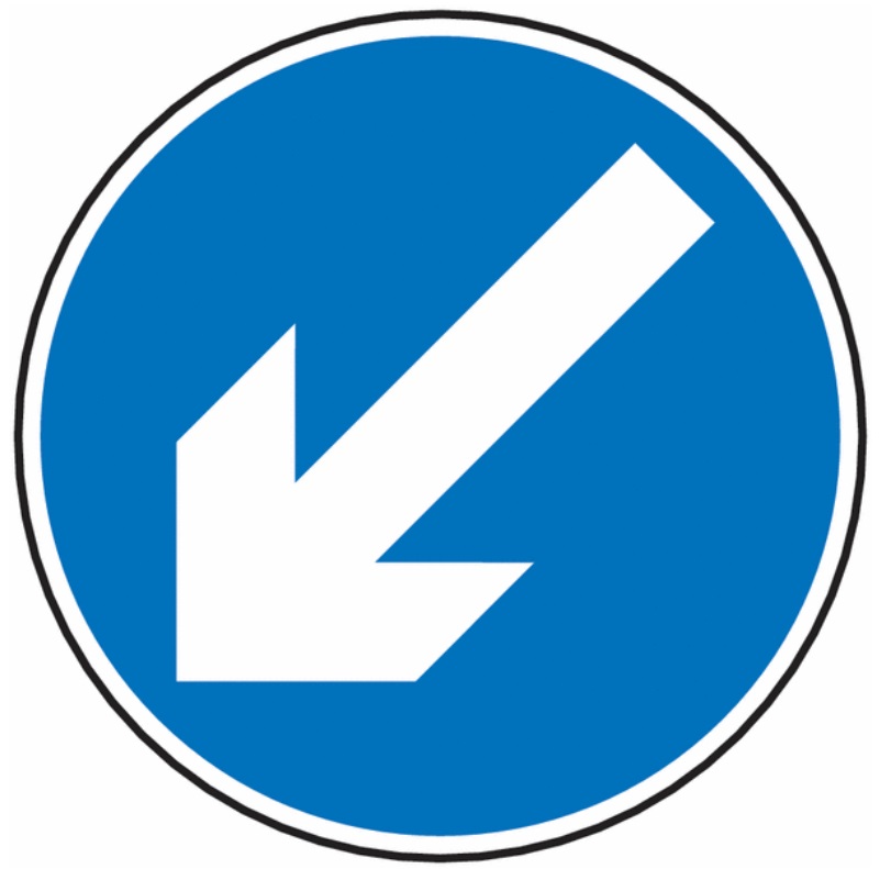 Keep Left / Right Sign