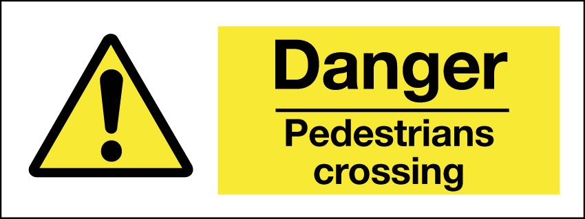 Danger Pedestrians Crossing