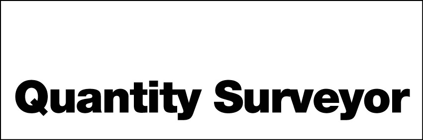 Quantity Surveyor Sign 300x100mm RP