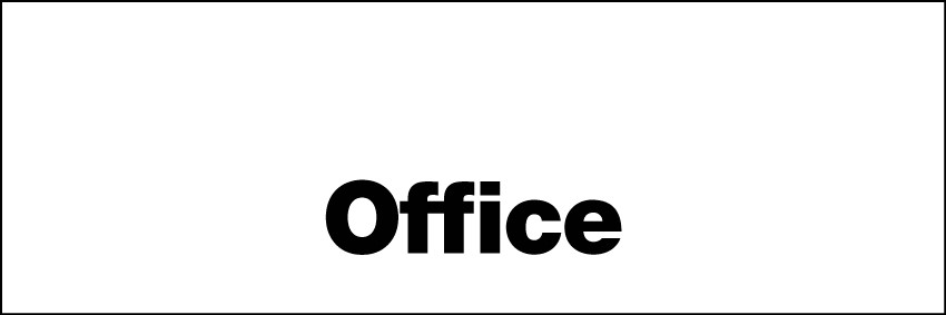 Office Sign 300x100mm RP