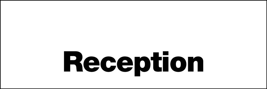 Reception Sign 300x100mm RP