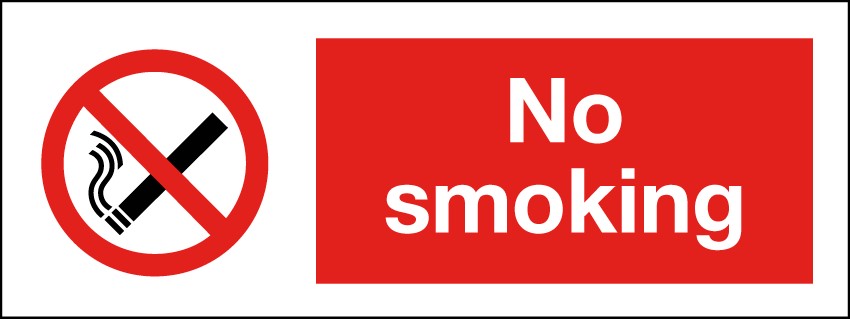 No Smoking 400x150mm RP
