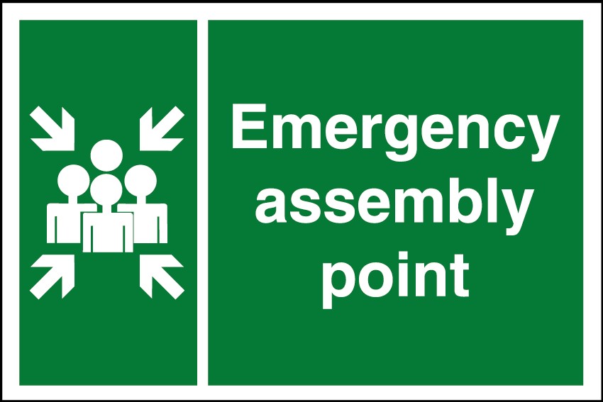 Emergency Assembly Point 600x400mm RP