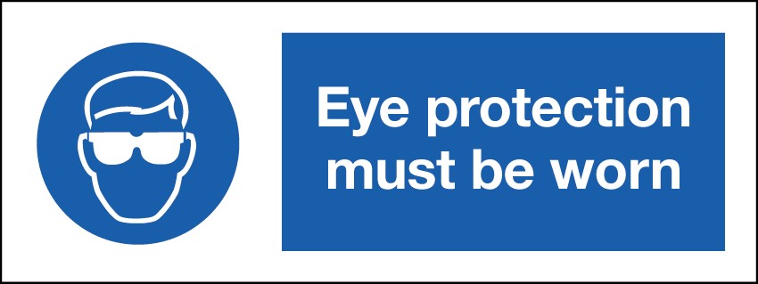 Eye Protection Must Be Worn 400x150mm RP