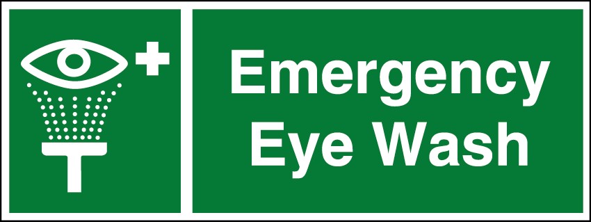 Emergency Eye Wash 400x150mm RP