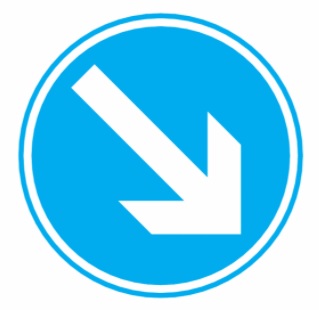Directional arrow signs