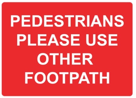 Pedestrians Use Other Footpath - Zintec