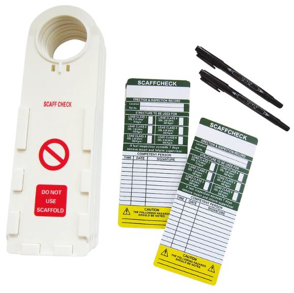 Scafftag Scaffold Tag Kit (10 Holders, 20 Inserts & Pen)