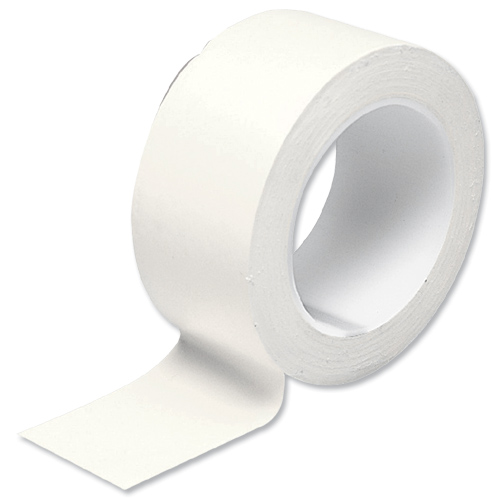White 50mmx33m PVC Tape (Low-Tack)