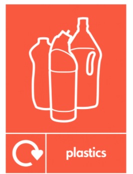 Plastics Recycling Sign
