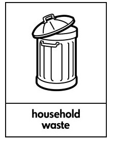 Household Waste Recycling Sign