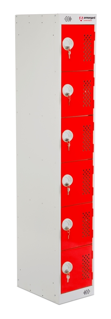 PWS6 PowerStation 6 Door Battery Charging Locker Bank (300x450x1800mm)