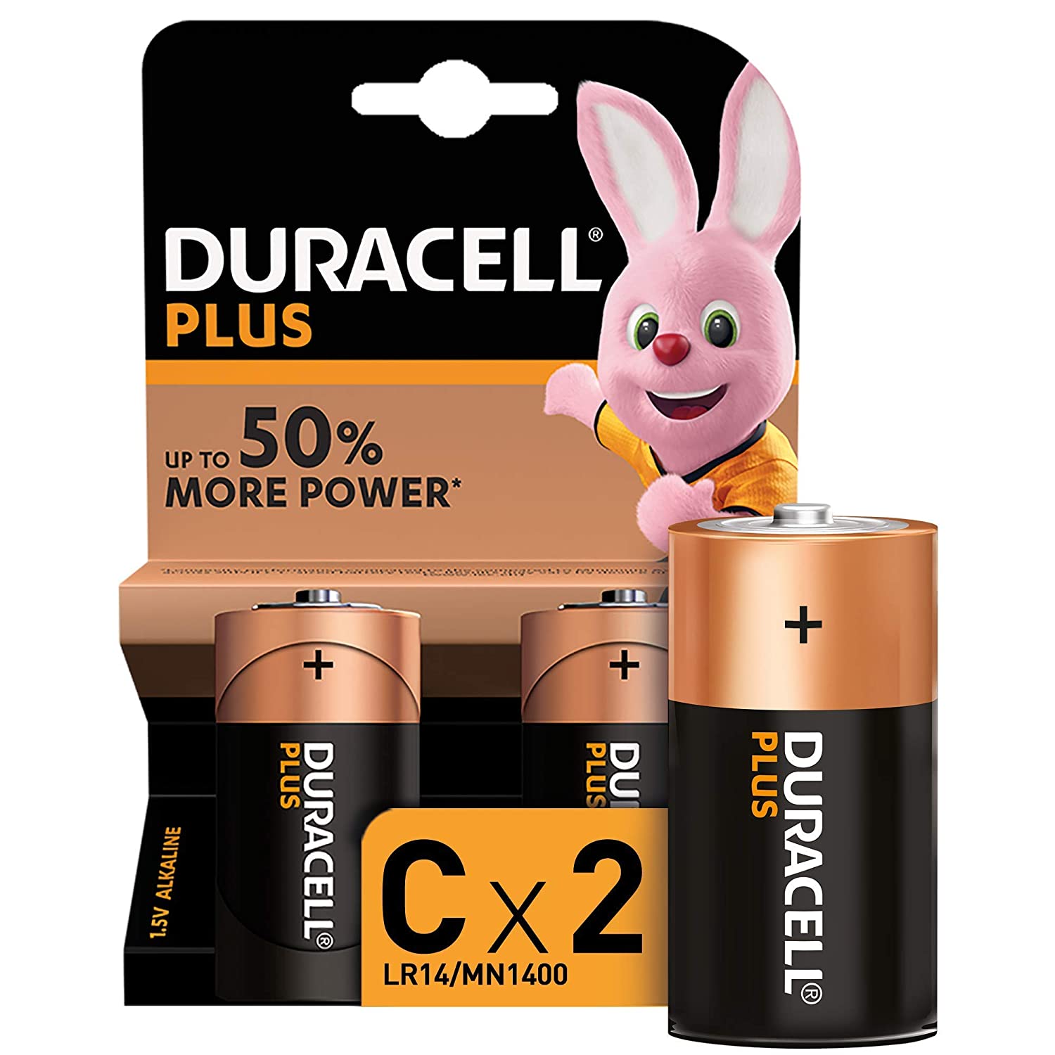 C (pk 2) Alkaline Batteries 1.5v
