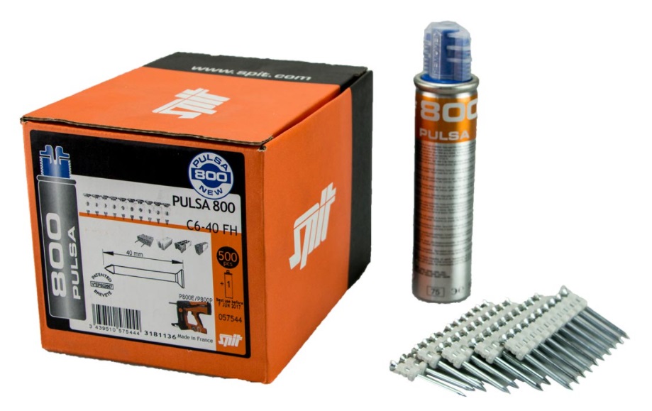 SPIT 057544 Pulsa 800P C6-40 Nails Box500 - Standard Concrete