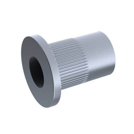 M4 Rivet Nut Std Head Steel (2-4.0mm grip) Cylindical 12.25mm long