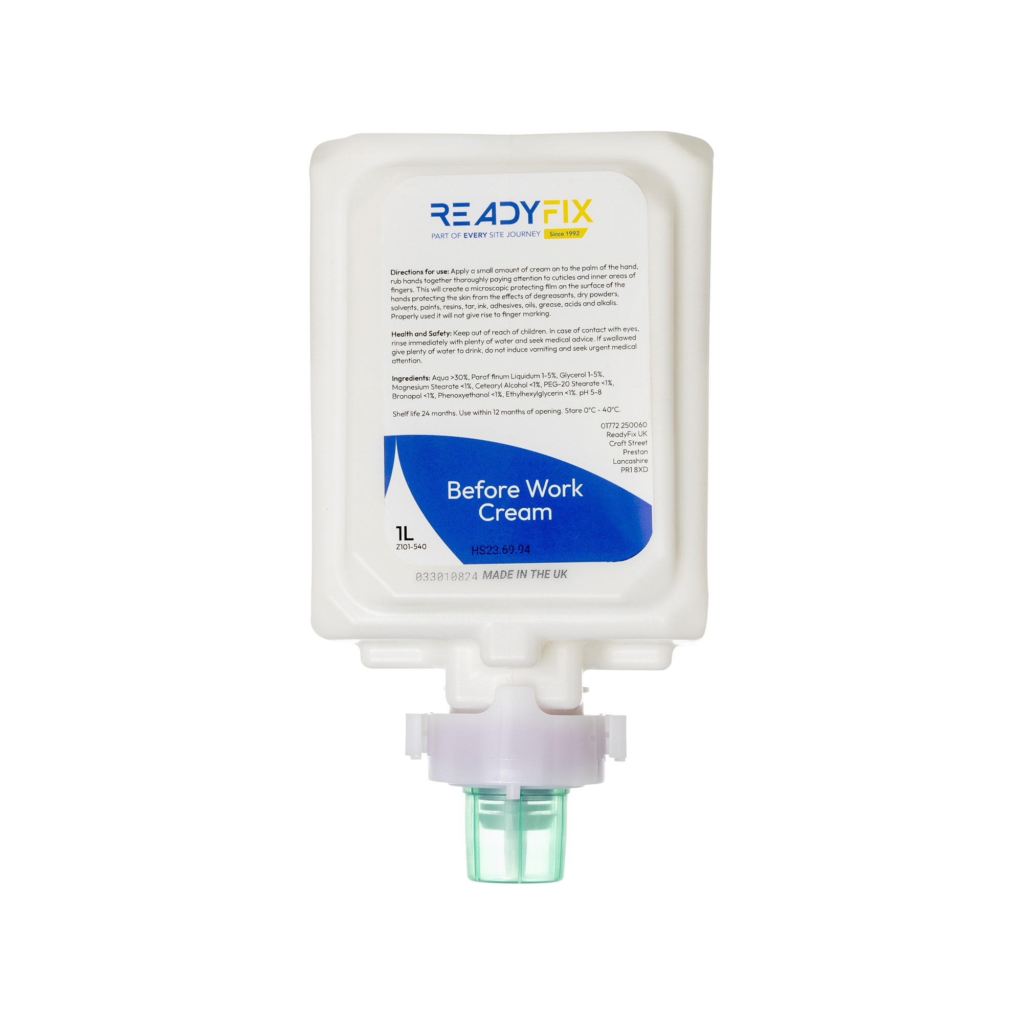 Readyfix Cartridges For Skin Safety Centre and 1 Litre Dispenser