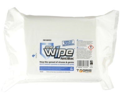 Onewipe Anti-Bacterial Disinfectant Wipes (100 Wipes)