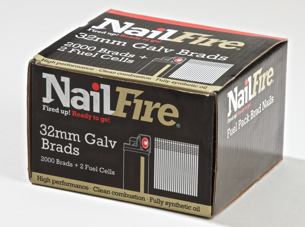 NailFire® Brad & Fuel Pack Galv(2000 +2) - Straight