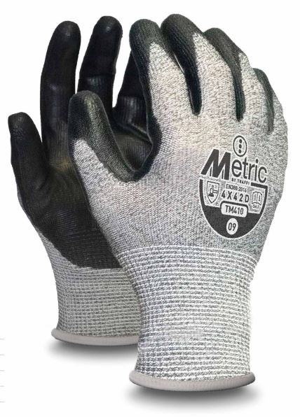 Traffi Metric Cut D Grey PU Glove