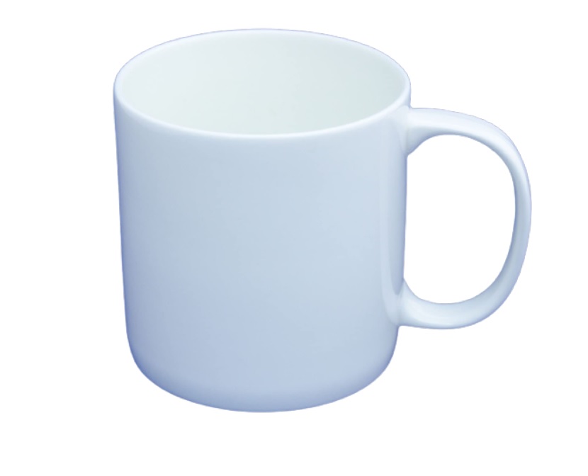 1/2 Pint Plain Porcelain Mug