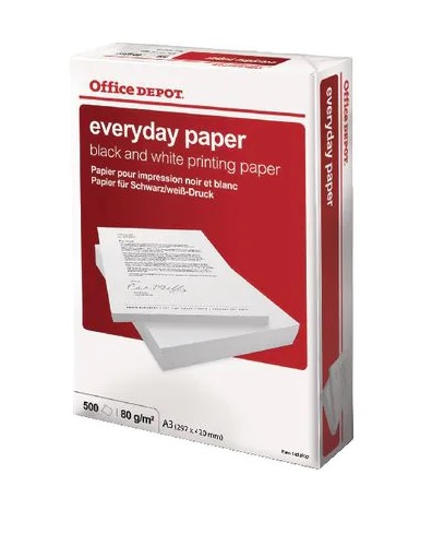 A3 Standard White Copier Paper 80gm 500 Sheet Reem