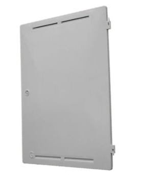 Recessed Gas Meter Box Door - White