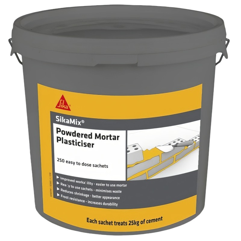 SikaMix PMP Powder Mortar Plasticiser (250 Sachets)